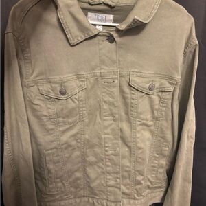 Casual Olive Green Jacket